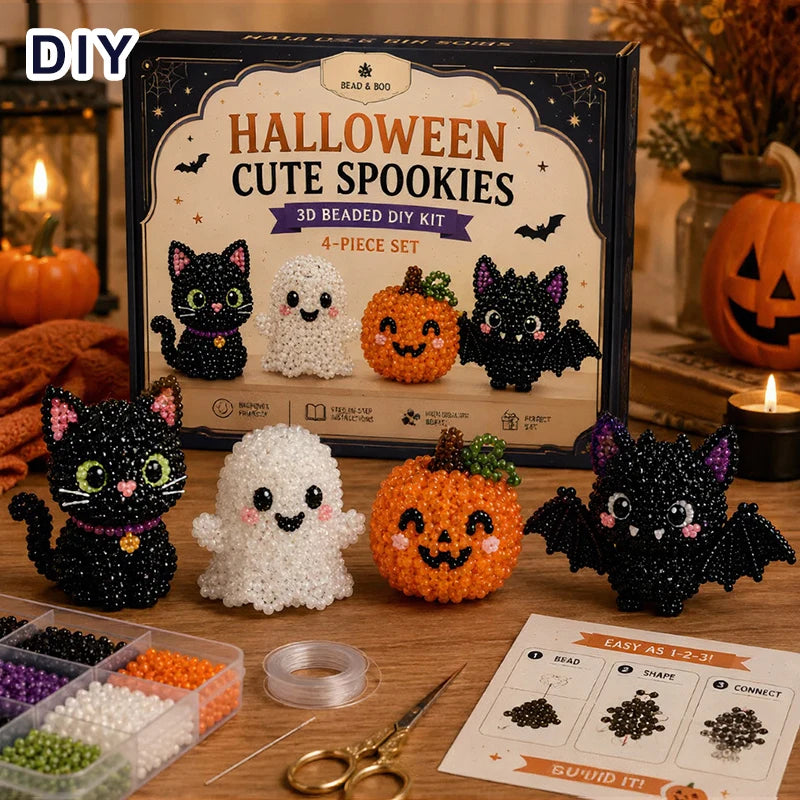 3D Beaded Animal DIY Kit – Make-Your-Own Bead Pets (Kids & Adults)