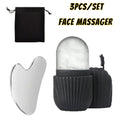 GlowReset Ice Roller & Gua Sha Facial Massage Set – De-Puff & Sculpt