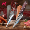 Hand-Forged Cleaver & Chef Knife – High-Carbon Clad Steel