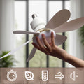 Bladeless LED Ceiling Fan-Light – Dimmable E27 Bulb with Remote